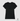 Camiseta Feminina Minimal Algodão Peruano Logo Preto Frente Linha Singular All Black - ICSart Store: Criada para artistas