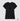 Camiseta Feminina Symbol Algodão Peruano Logo Preto Vazado Frente Linha Singular All Black- ICSart Store: Criada para artistas