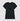 Camiseta Feminina Symbol 100% Algodão Logo Preto Vazado Frente Linha Singular- ICSart Store: Criada para artistas