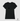 Camiseta Feminina ICS Algodão Peruano Linha Singular All Black Logo Preto Frente 100% Algodão - ICSart Store: Criada para artistas