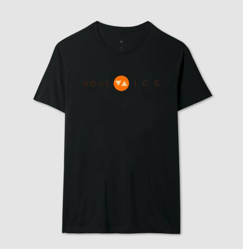 Camiseta Clássica SOUL ICS 100% Algodão Logo Color Frente - ICSart Store: Para quem tem alma de artista