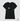 Camiseta Feminina ICS Algodão Peruano Linha Singular Logo Branco e Preto Frente - ICSart Store: Criada para artistas