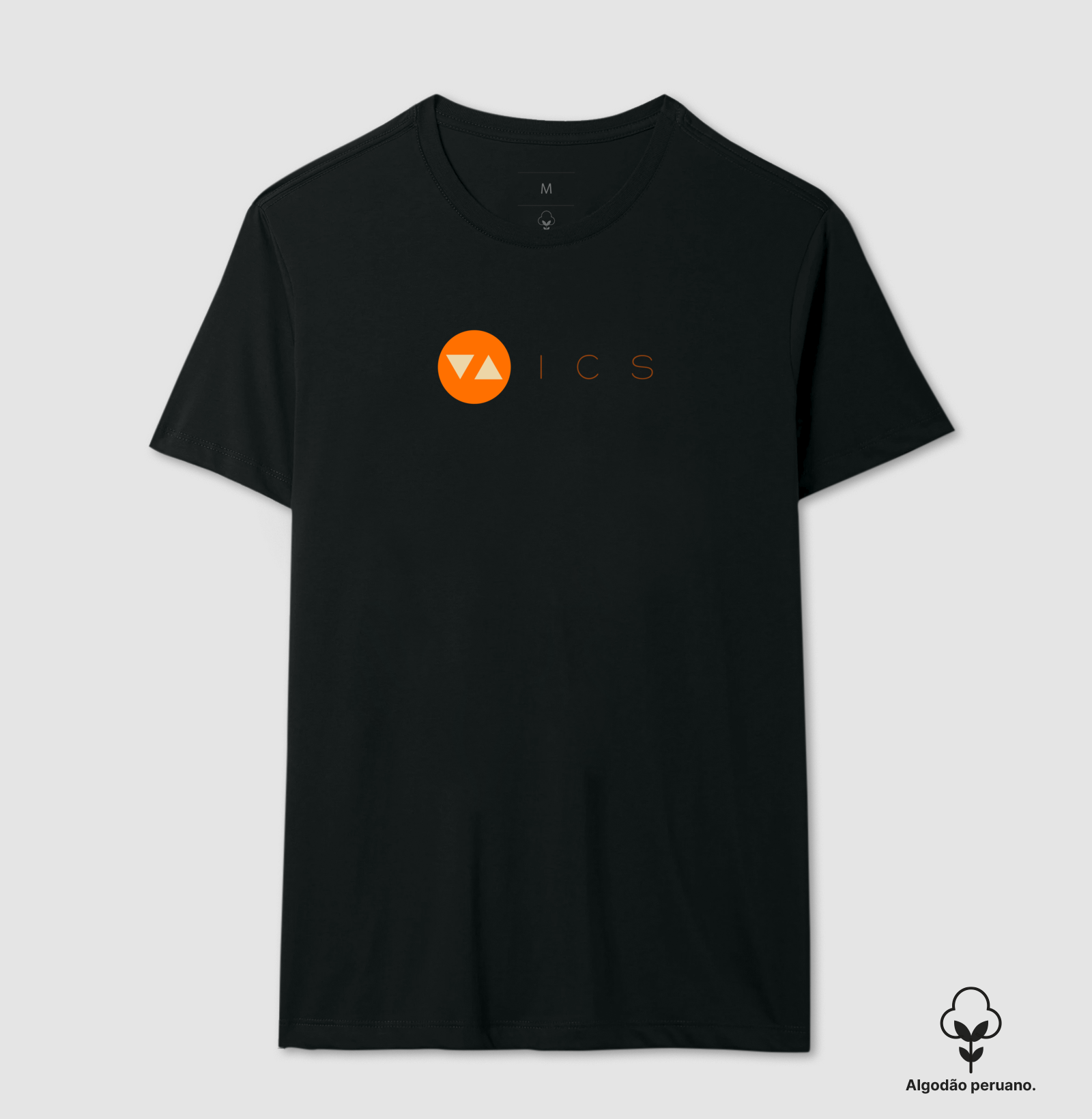 Camiseta Clássica ICS Algodão Peruano Logo Color Frente - ICSart Store: Criada para artistas