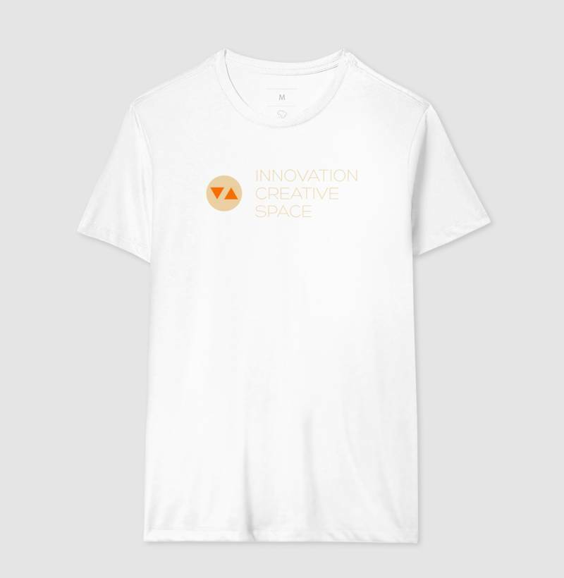 Camiseta Clássica Innovation Logo Color Invert Frente 100% algodão - ICSart Store: Criada para Artistas