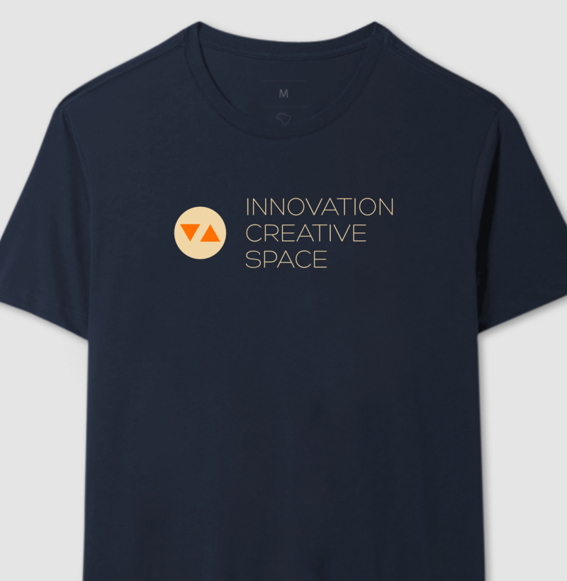Camiseta Clássica Innovation Logo Color Invert Frente 100% algodão - ICSart Store: Criada para Artistas