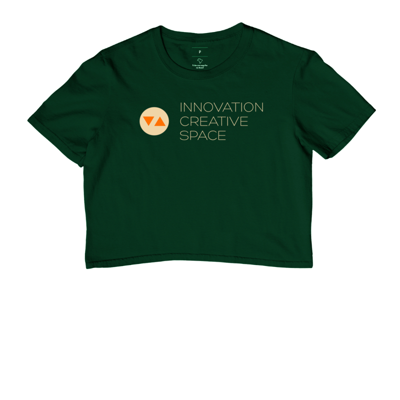 Cropped Innovation Logo Color Invert Frente 100% algodão - ICSart Store: Criada para Artistas