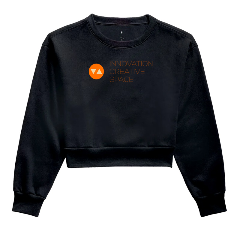 Moletom Cropped sem Capuz Innovation Logo Color Frente 100% algodão - ICSart Store: Criada para Artistas