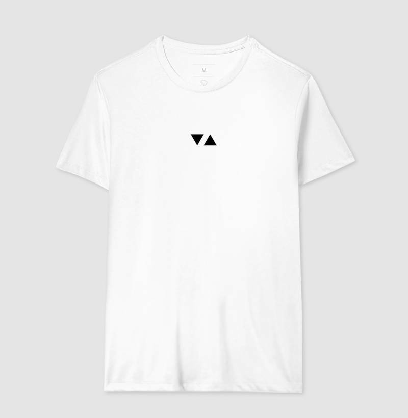 Camiseta Clássica Minimal Logo Preto Frente 100% algodão - ICSart Store: Criada para Artistas