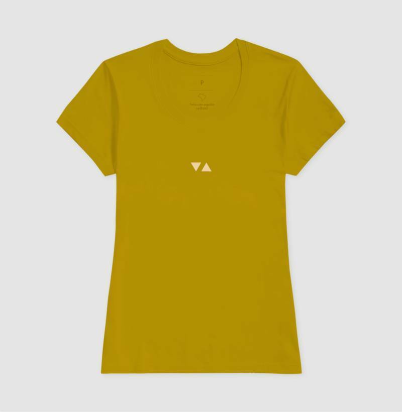 Camiseta Feminina Minimal Logo Claro Frente 100% algodão - ICSart Store: Criada para Artistas