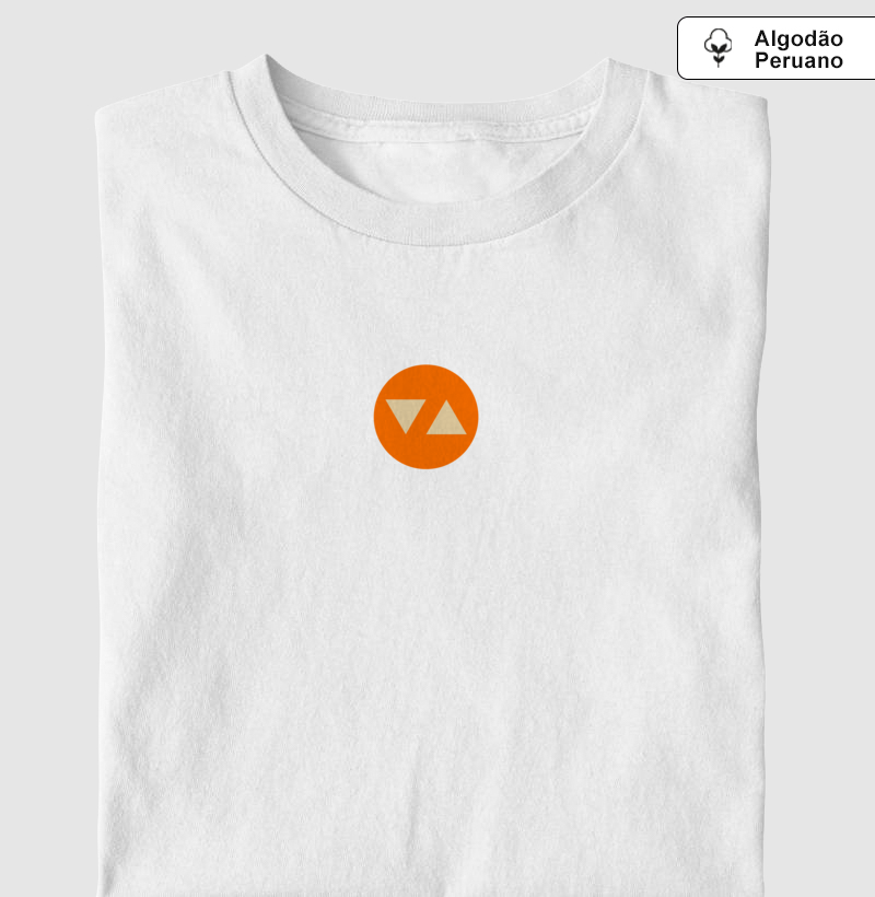 Camiseta Clássica Symbol Algodão Peruano Logo Color Frente - ICSart Store: Criada para artistas