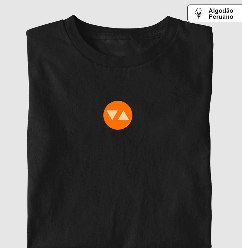 Camiseta Clássica Symbol Algodão Peruano Logo Color Frente - ICSart Store: Criada para artistas