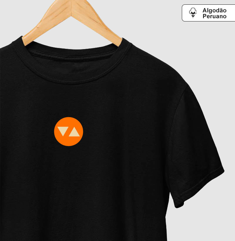 Camiseta Clássica Symbol Algodão Peruano Logo Color Frente - ICSart Store: Criada para artistas