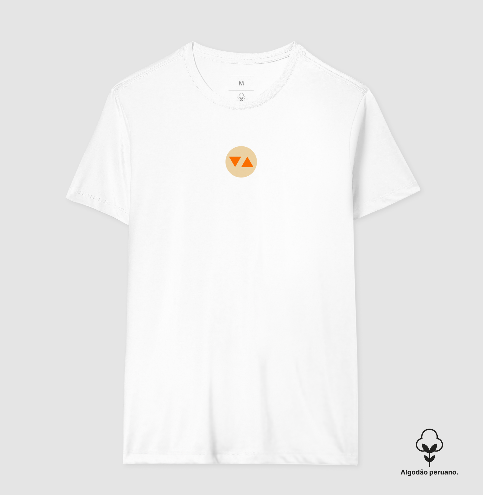 Camiseta Clássica Symbol Algodão Peruano Logo Color Invert Frente - ICSart Store: Criada para artistas