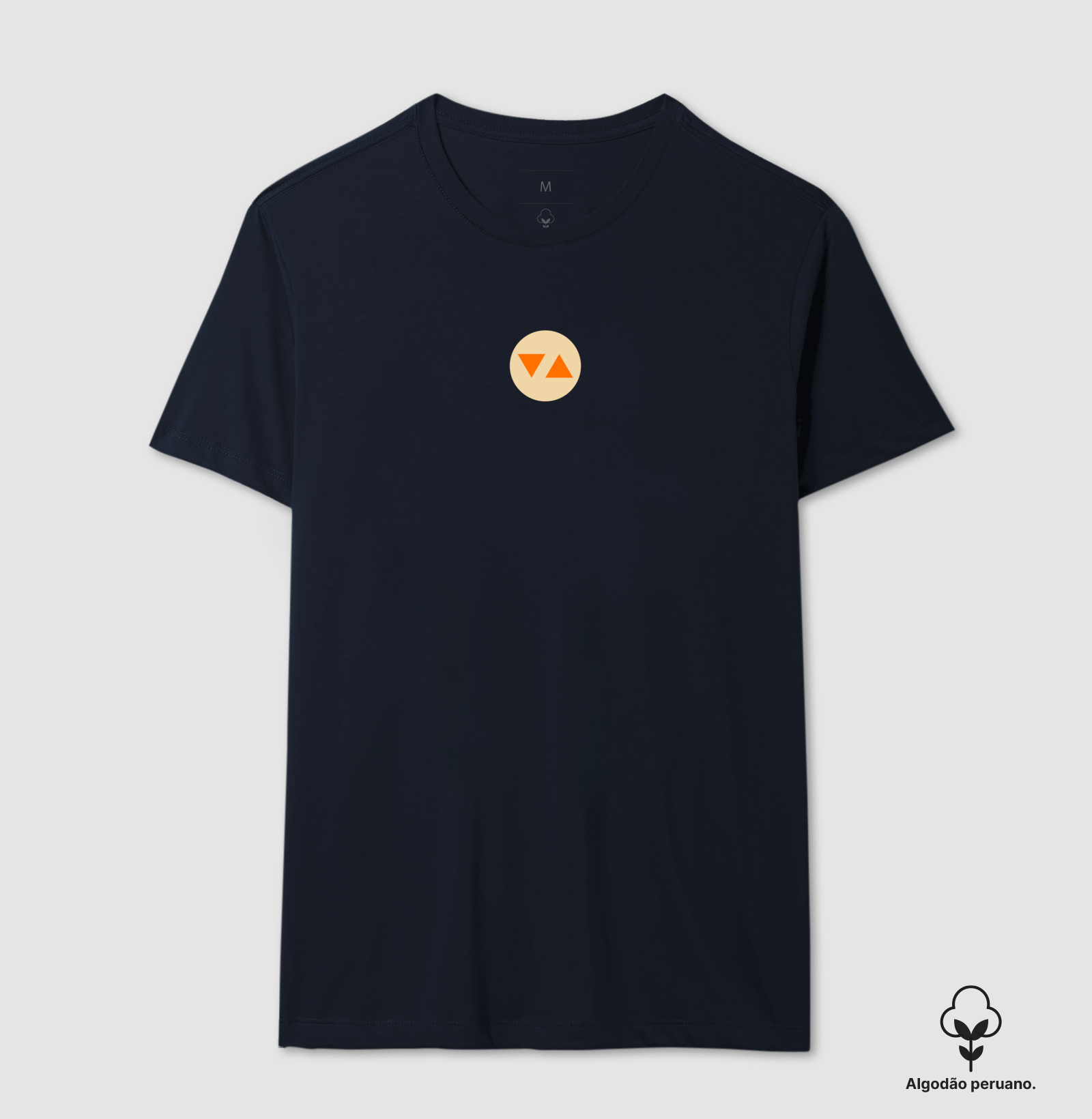 Camiseta Clássica Symbol Algodão Peruano Logo Color Invert Frente - ICSart Store: Criada para artistas