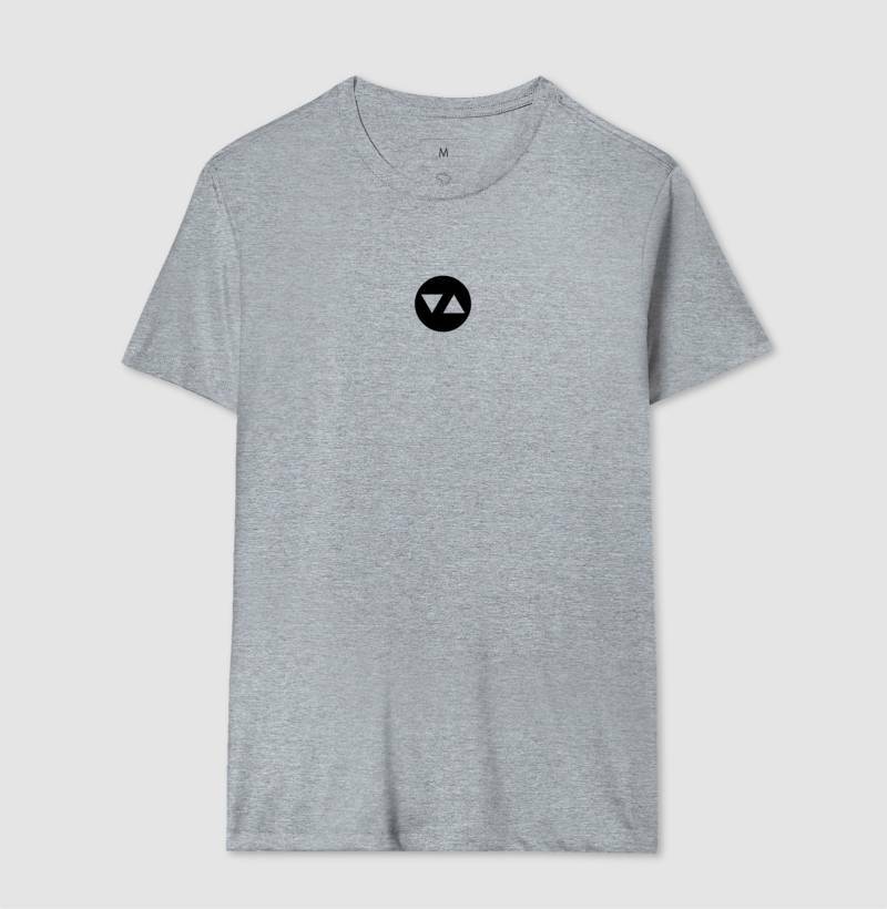 Camiseta Clássica Symbol Logo Preto Vazado Frente 100% algodão - ICSart Store: Criada para Artistas