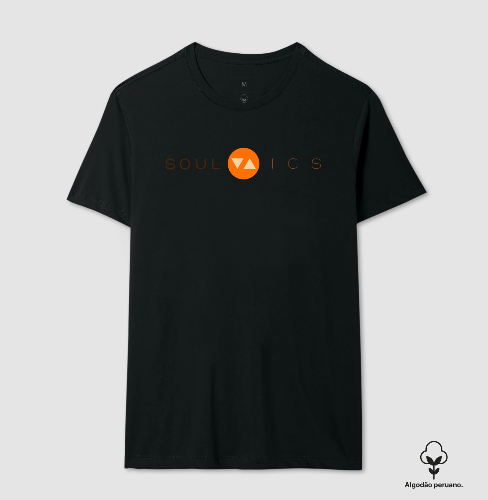 Camiseta Clássica SOUL ICS Algodão Peruano Logo Color Frente - ICSart Store: Para quem tem alma de artista