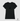 Camiseta Feminina Symbol Algodão Peruano Logo Preto Vazado Frente - ICSart Store: Criada para artistas