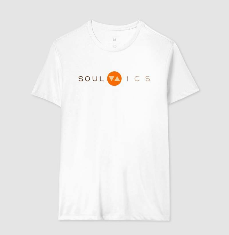 Camiseta Clássica SOUL ICS 100% Algodão Logo Color Frente - ICSart Store: Para quem tem alma de artista