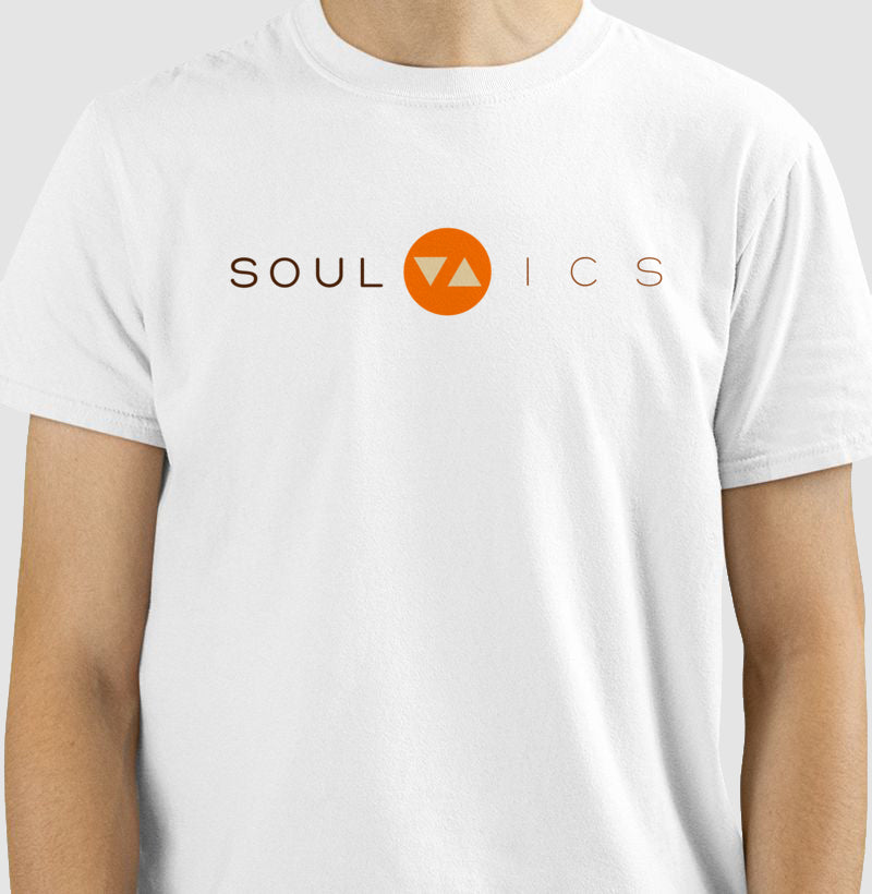 Camiseta Clássica SOUL ICS 100% Algodão Logo Color Frente - ICSart Store: Para quem tem alma de artista